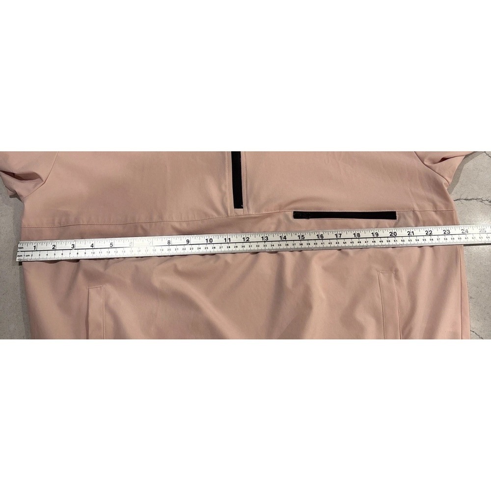 Lija Golf Pullover 1/2 Zip Outerwear Jacket Athleisure Pink Black Accent Medium - Picture 15 of 16